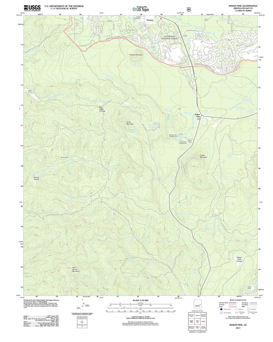 2011 Indian Pine, AZ - Arizona - USGS Topographic Map