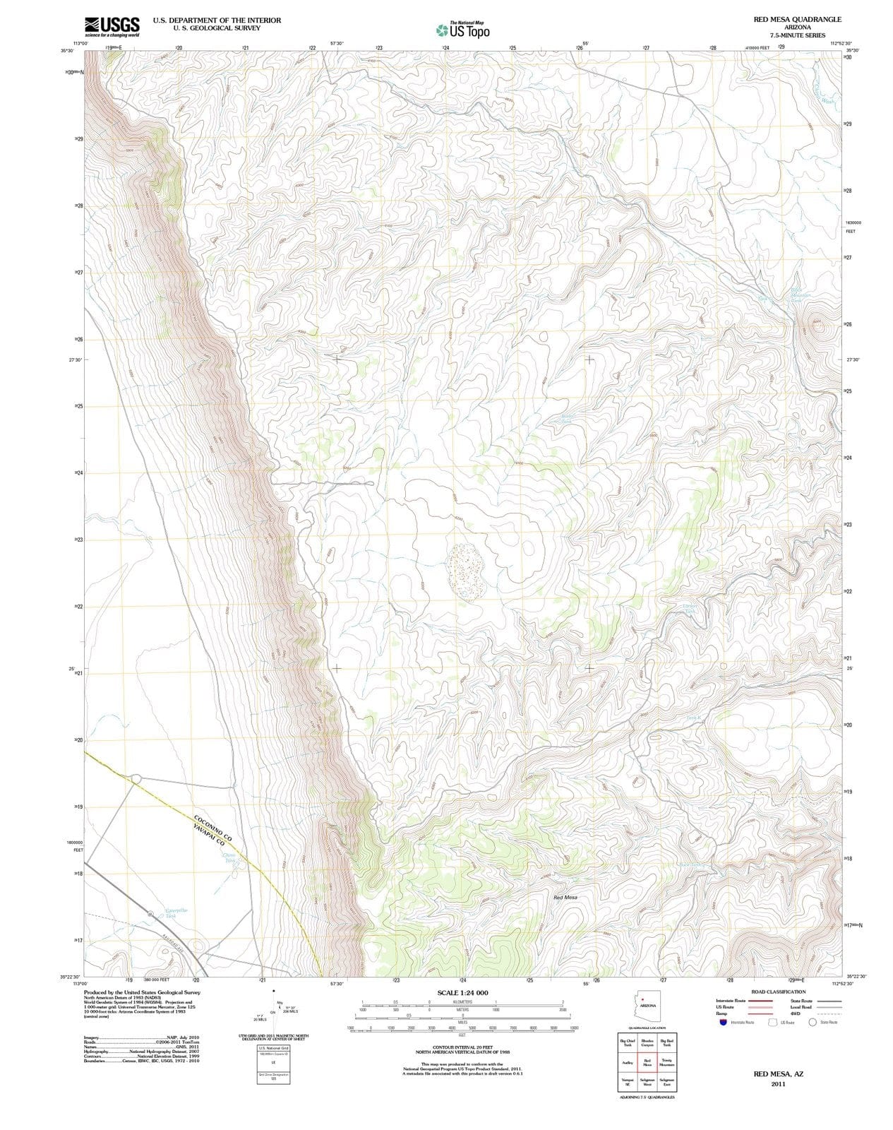 2011 Red Mesa, AZ - Arizona - USGS Topographic Map