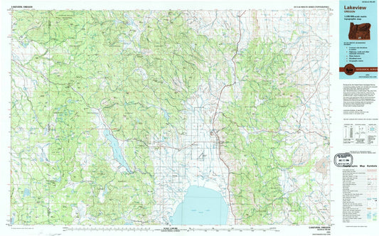 1975 Lakeview, OR - Oregon - USGS Topographic Map