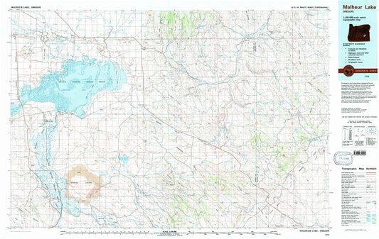 1978 Malheur Lake, OR - Oregon - USGS Topographic Map