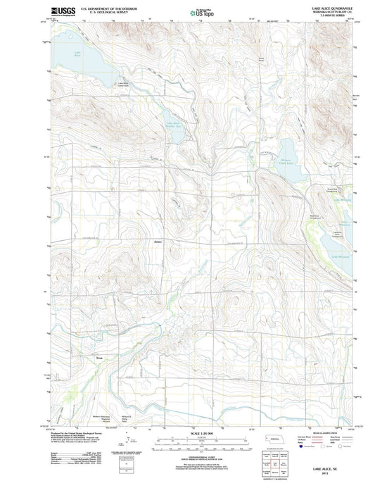 2011 Lake Alice, NE - Nebraska - USGS Topographic Map