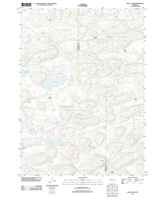 2011 Billys Lake, NE - Nebraska - USGS Topographic Map