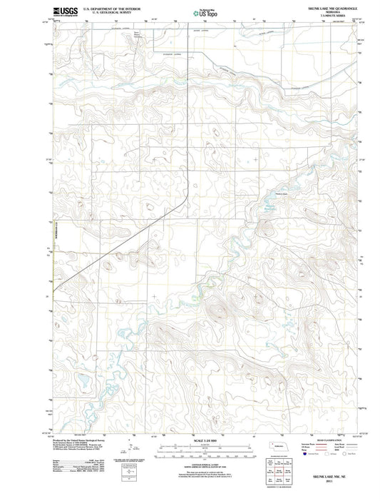 2011 Skunk Lake, NE - Nebraska - USGS Topographic Map v2