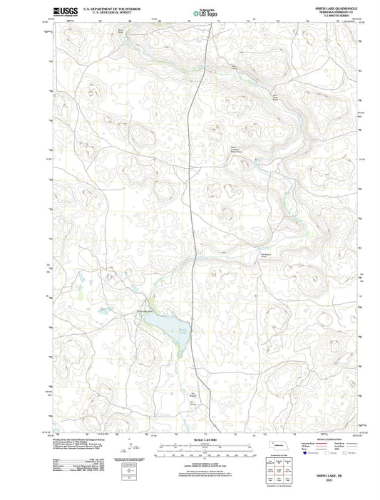 2011 Smith Lake, NE - Nebraska - USGS Topographic Map