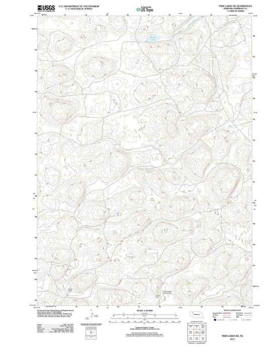 2011 Twin Lakes, NE - Nebraska - USGS Topographic Map v2