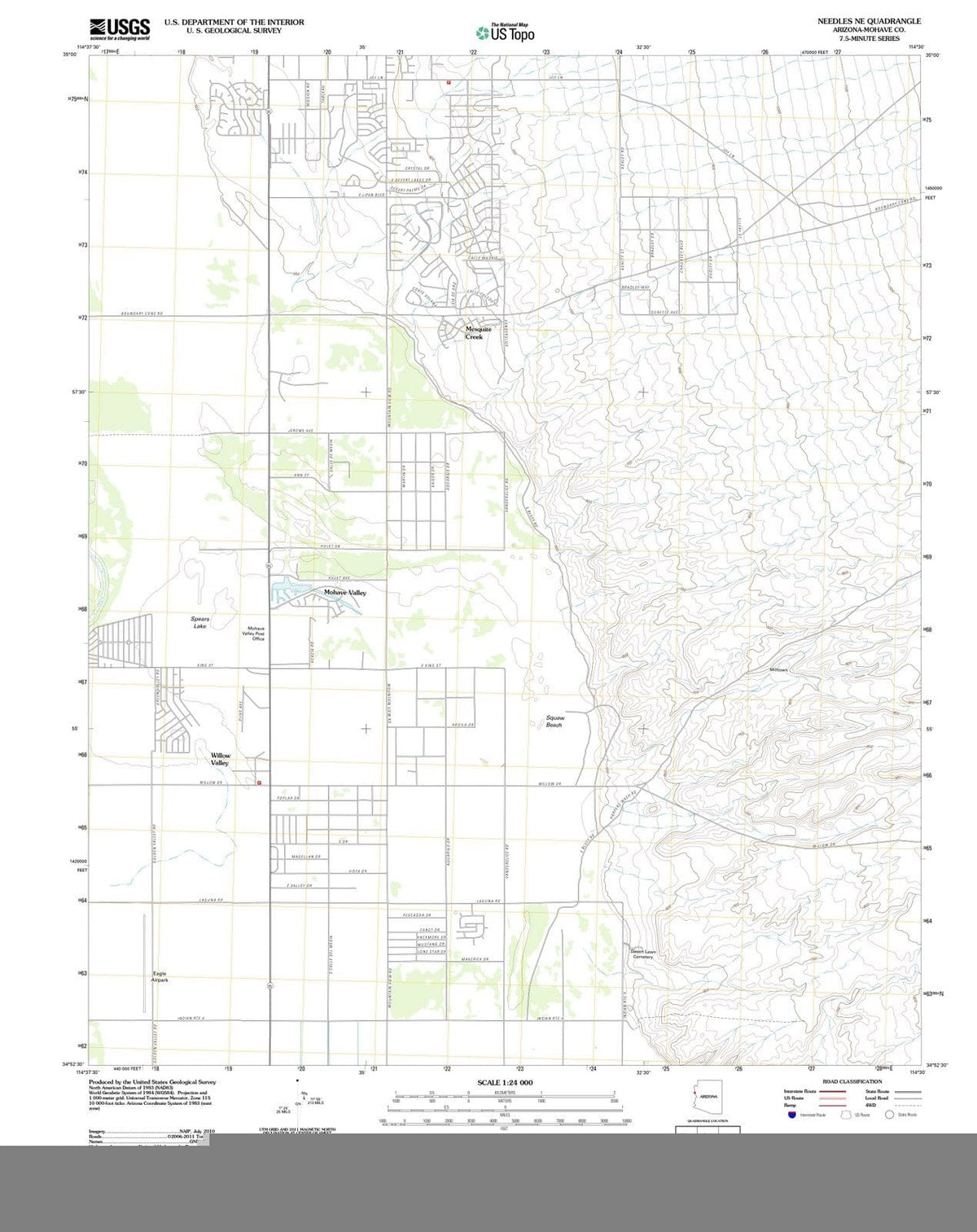 2011 Needles, AZ - Arizona - USGS Topographic Map