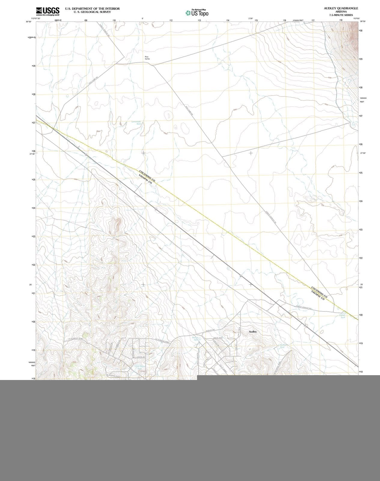 2011 Audley, AZ - Arizona - USGS Topographic Map