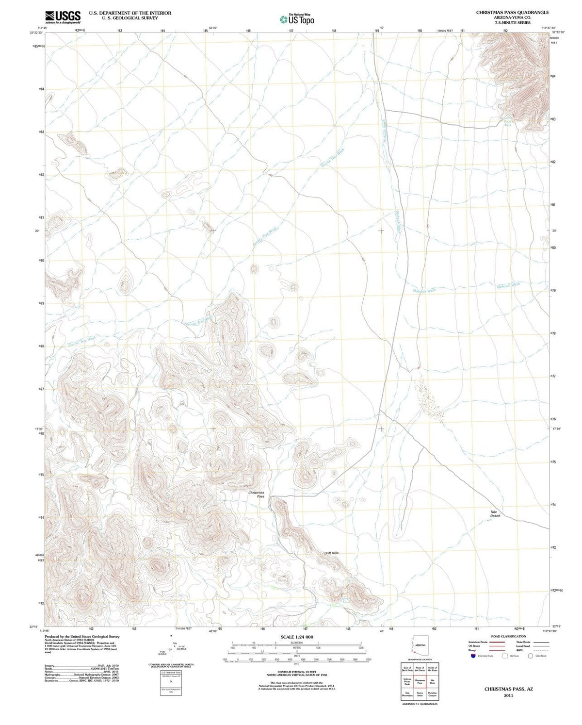 2011 Christmas Pass, AZ - Arizona - USGS Topographic Map