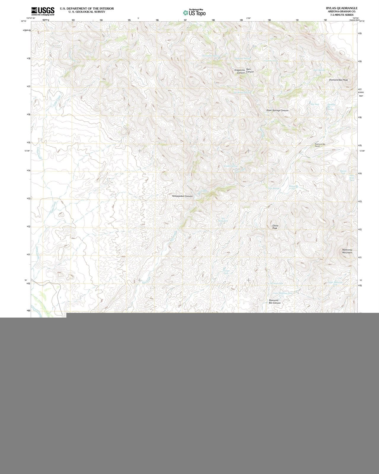 2011 Bylas, AZ - Arizona - USGS Topographic Map