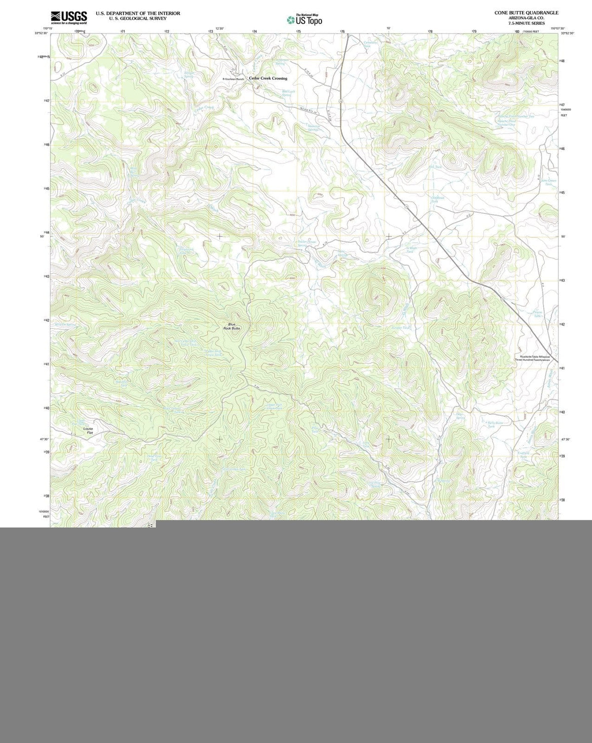 2011 Cone Butte, AZ - Arizona - USGS Topographic Map
