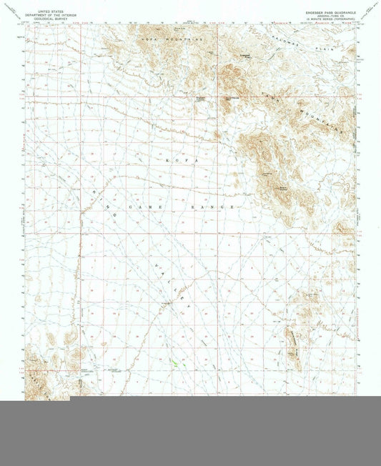 1965 Engesser Pass, AZ - Arizona - USGS Topographic Map