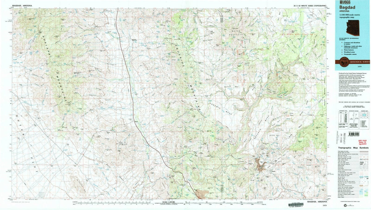 1979 Bagdad, AZ - Arizona - USGS Topographic Map