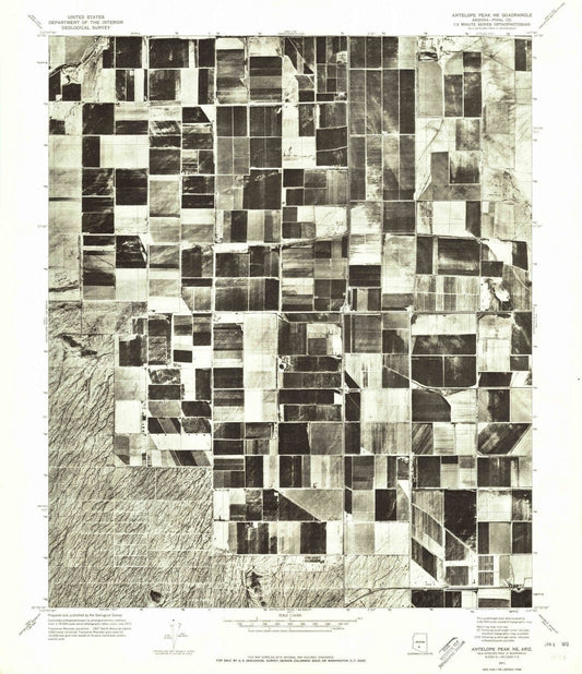 1971 Antelope Peak, AZ - Arizona - USGS Topographic Map