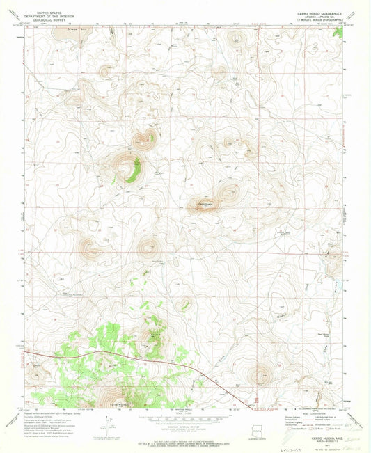 1971 Cerro Hueco, AZ - Arizona - USGS Topographic Map