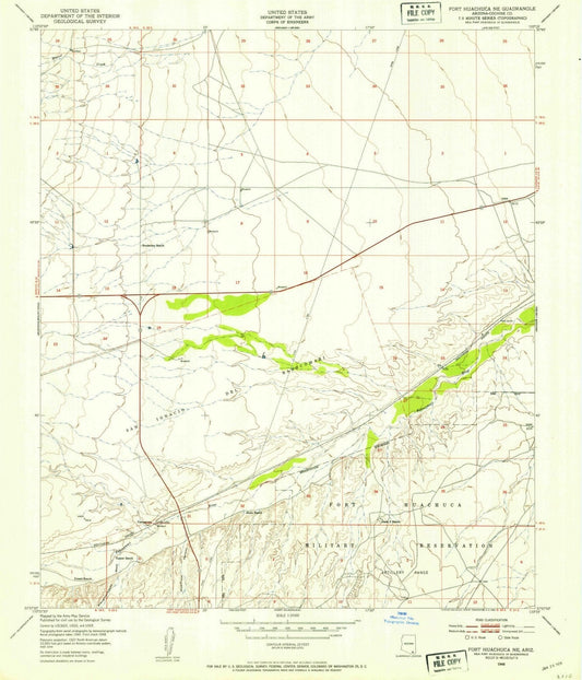 1948 Fort Huachuca, AZ - Arizona - USGS Topographic Map v2