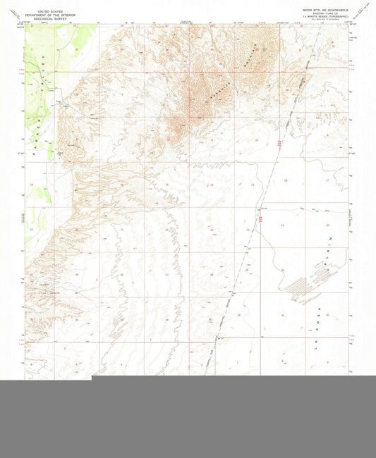 1971 Moon MTN, AZ - Arizona - USGS Topographic Map