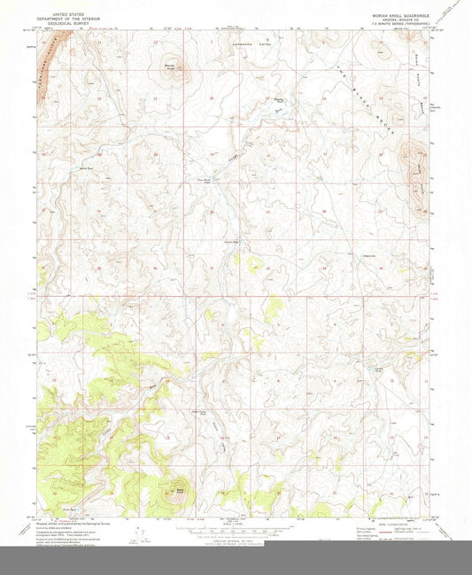 1971 Moriah Knoll, AZ - Arizona - USGS Topographic Map