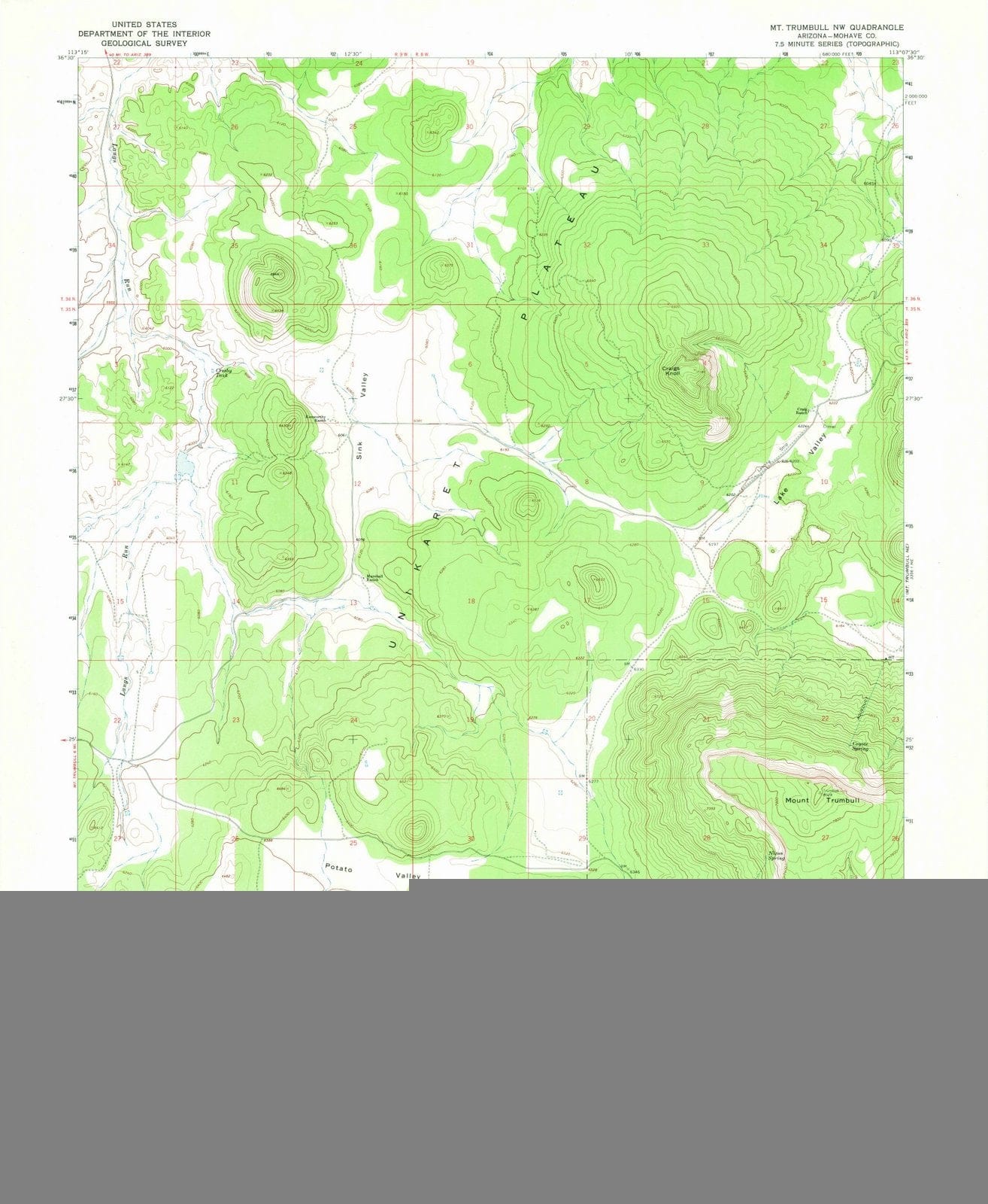 1967 Mt. Trumbull, AZ - Arizona - USGS Topographic Map v2