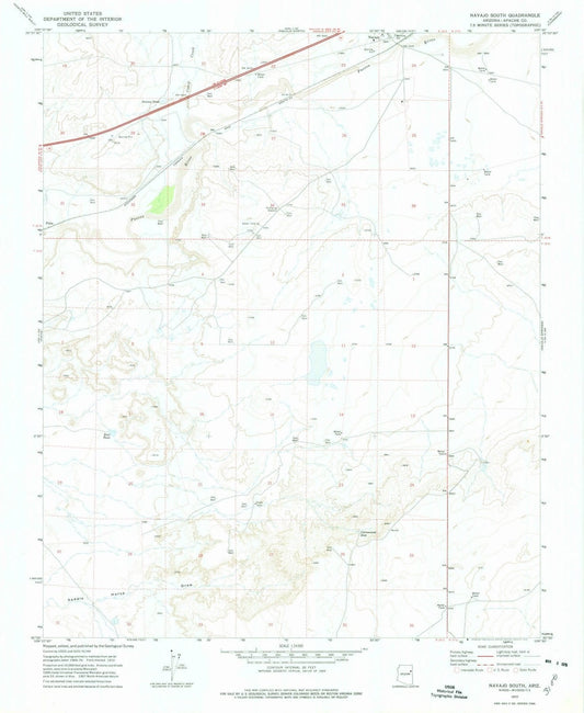 1972 Navajo South, AZ - Arizona - USGS Topographic Map
