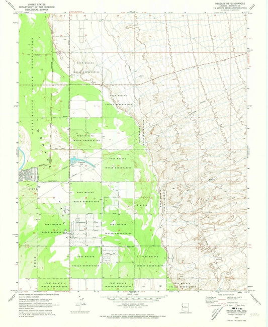 1970 Needles, AZ - Arizona - USGS Topographic Map