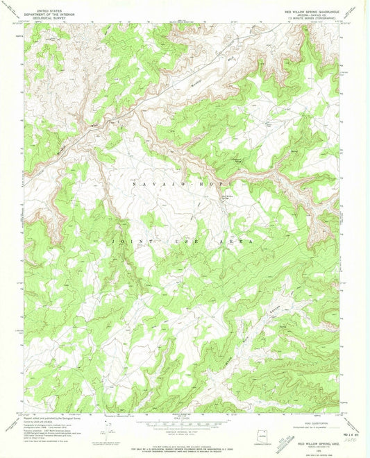 1970 Red Willow Spring, AZ - Arizona - USGS Topographic Map