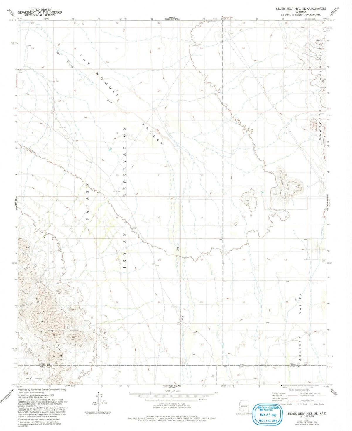 1981 Silver Reef MTS, AZ - Arizona - USGS Topographic Map