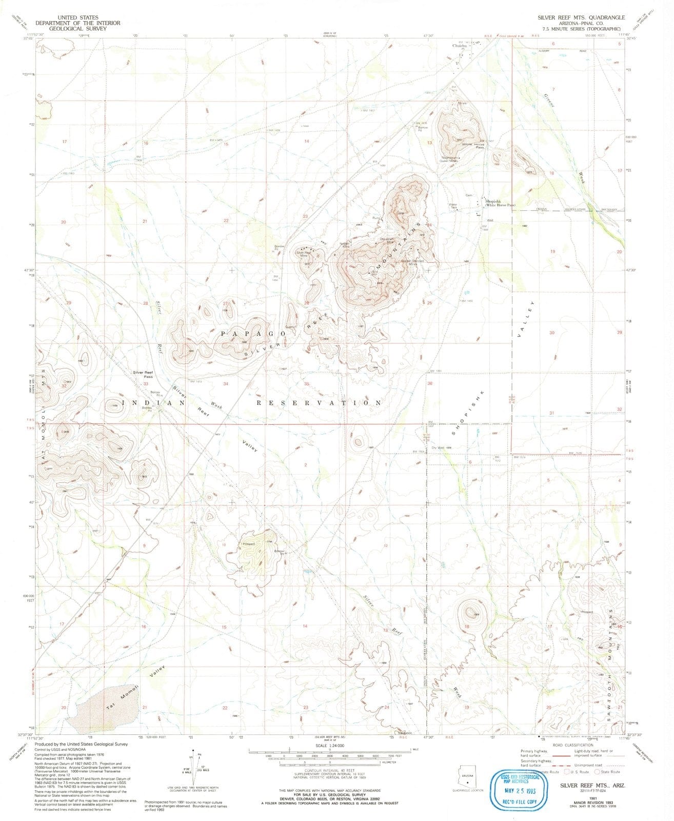 1981 Silver Reef MTS, AZ - Arizona - USGS Topographic Map v2