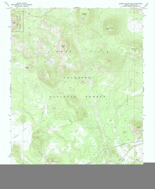 1969 Sunset Crater East, AZ - Arizona - USGS Topographic Map