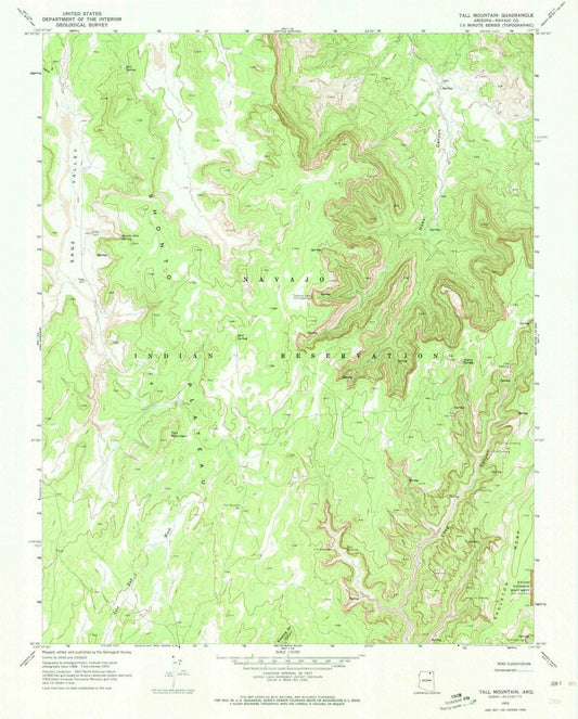 1970 Tall Mountain, AZ - Arizona - USGS Topographic Map v2