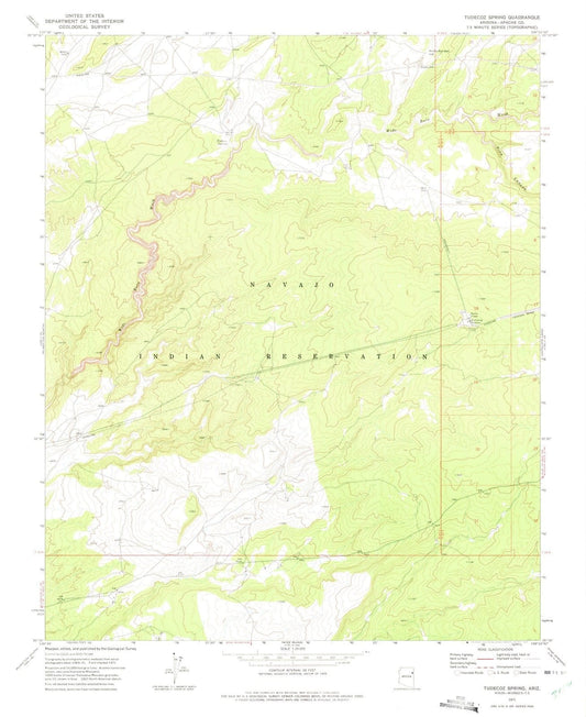 1971 Tudecoz Spring, AZ - Arizona - USGS Topographic Map