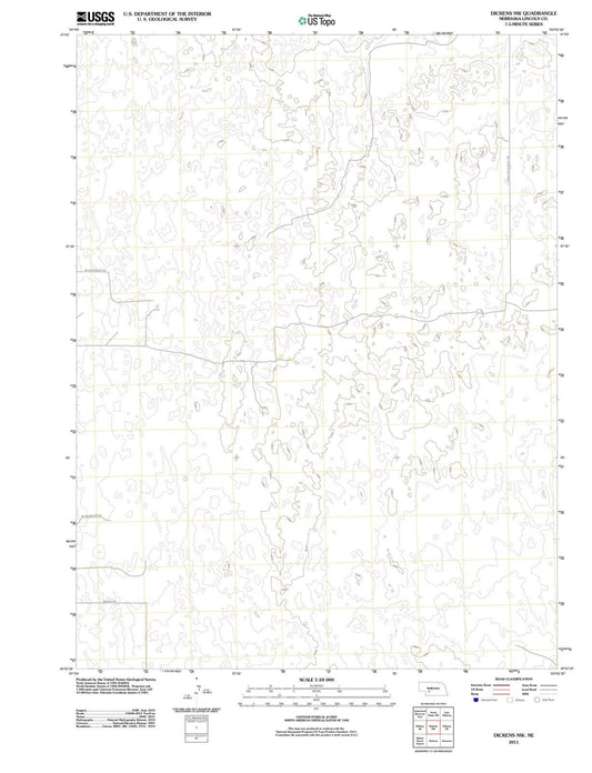 2011 Dickens, NE - Nebraska - USGS Topographic Map v3