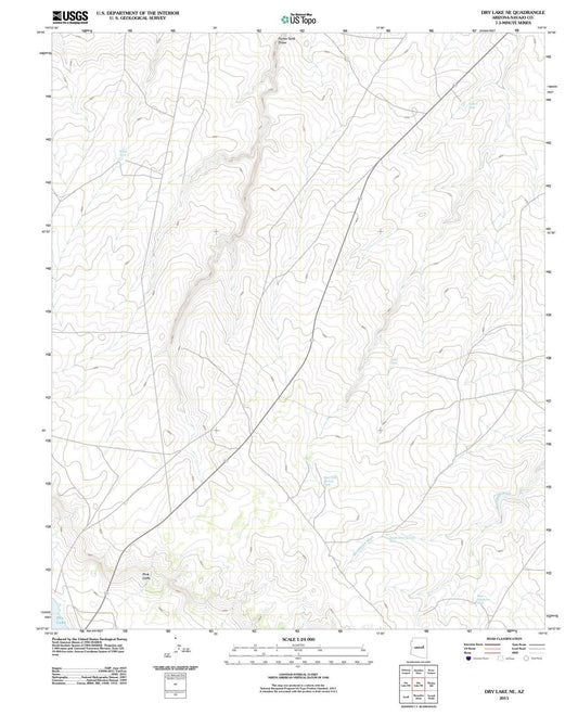 2011 Dry Lake, AZ - Arizona - USGS Topographic Map