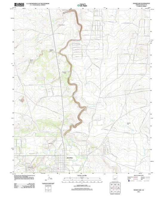 2011 Snowflake, AZ - Arizona - USGS Topographic Map
