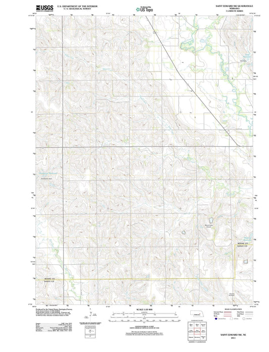 2011 Saint Edward, NE - Nebraska - USGS Topographic Map v2
