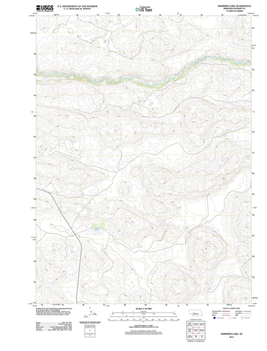 2011 Shimmins Lake, NE - Nebraska - USGS Topographic Map