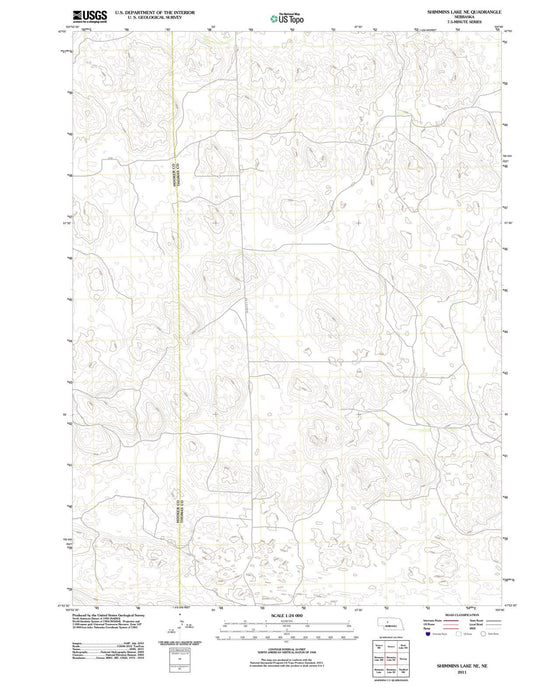 2011 Shimmins Lake, NE - Nebraska - USGS Topographic Map v2