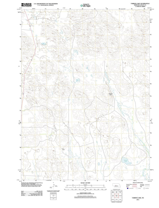 2011 Tarbox Lake, NE - Nebraska - USGS Topographic Map