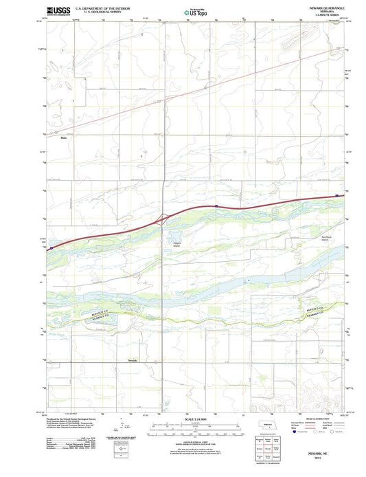 2011 Newark, NE - Nebraska - USGS Topographic Map