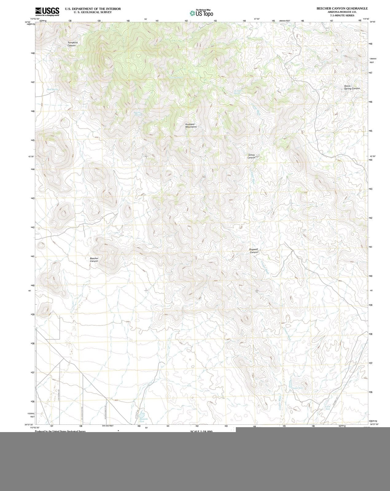 2011 Beecher Canyon, AZ - Arizona - USGS Topographic Map