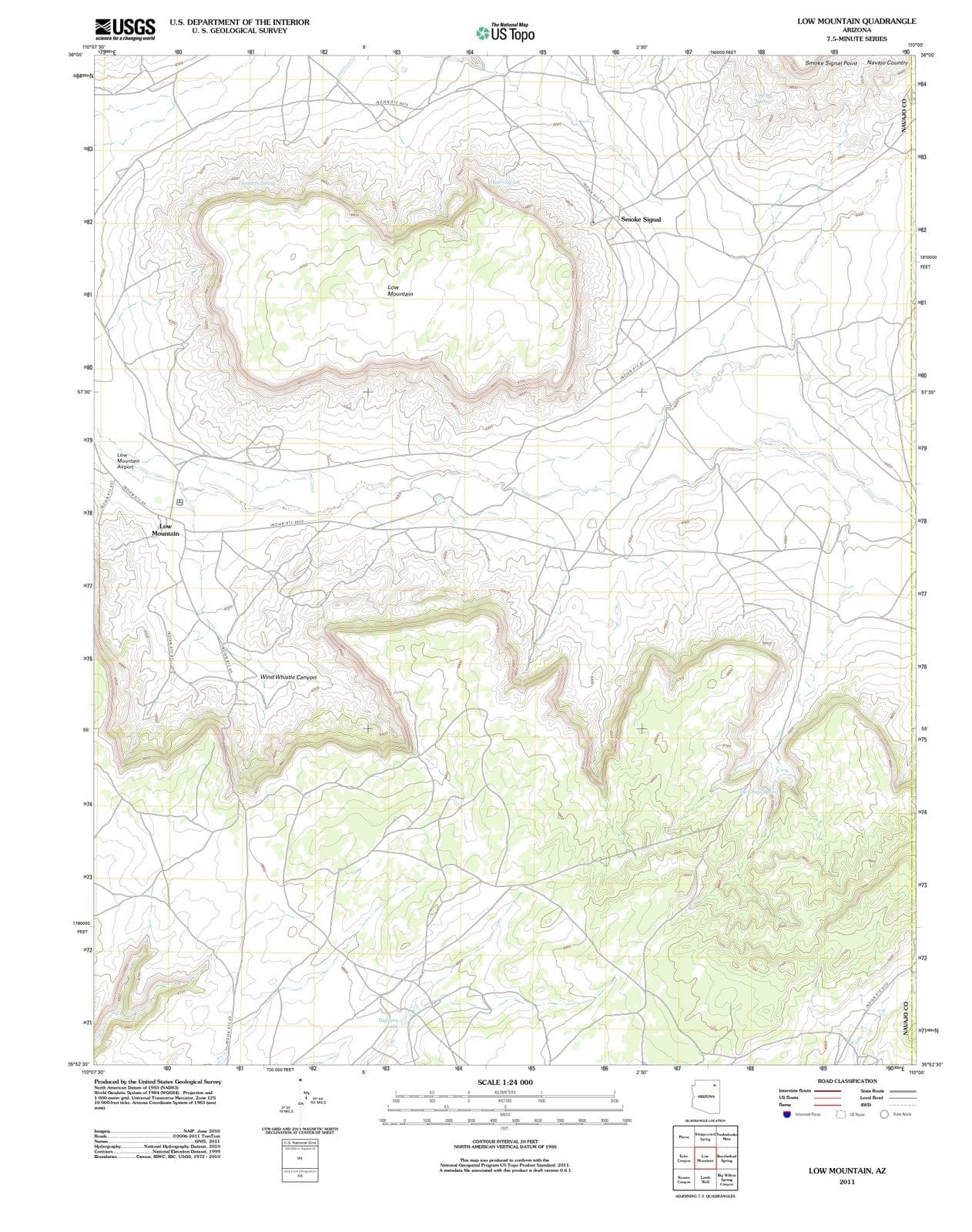 2011 Low Mountain, AZ - Arizona - USGS Topographic Map