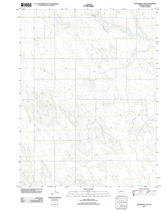 2011 Arterburn Lake, NE - Nebraska - USGS Topographic Map