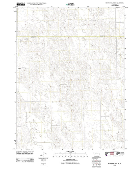 2011 Reservoir Lake, NE - Nebraska - USGS Topographic Map