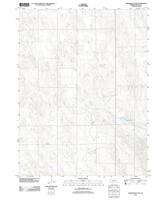 2011 Arrowhead Lake, NE - Nebraska - USGS Topographic Map