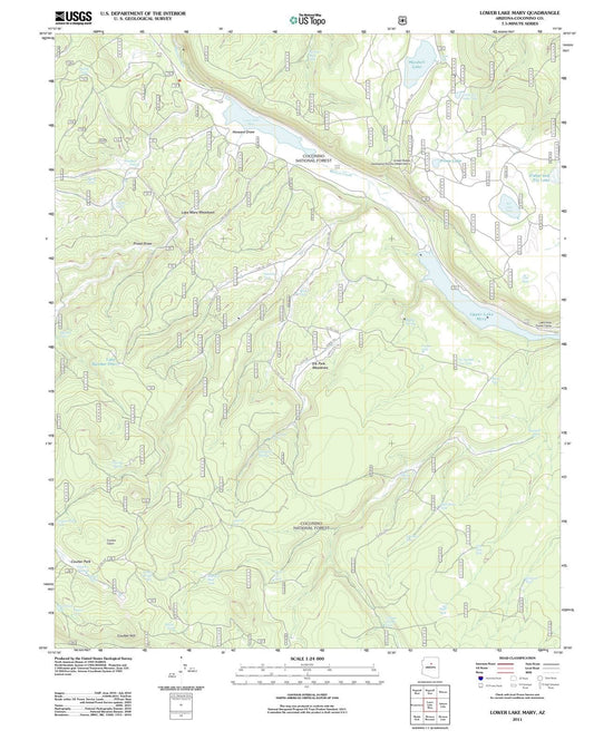 2011 Lower Lake Mary, AZ - Arizona - USGS Topographic Map