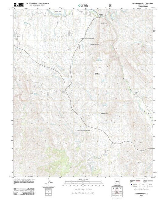 2011 Salt River Peak, AZ - Arizona - USGS Topographic Map