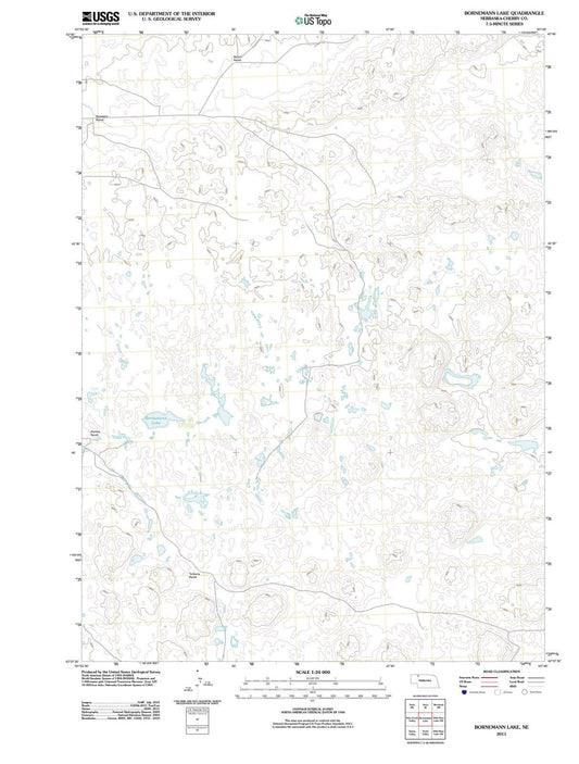 2011 Bornemann Lake, NE - Nebraska - USGS Topographic Map