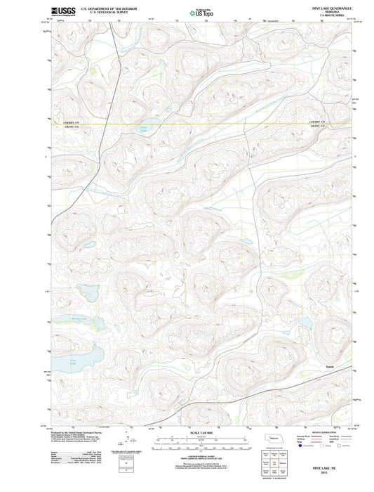 2011 Frye Lake, NE - Nebraska - USGS Topographic Map