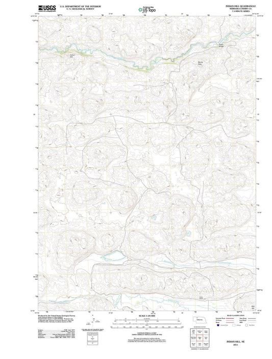 2011 Indian Hill, NE - Nebraska - USGS Topographic Map