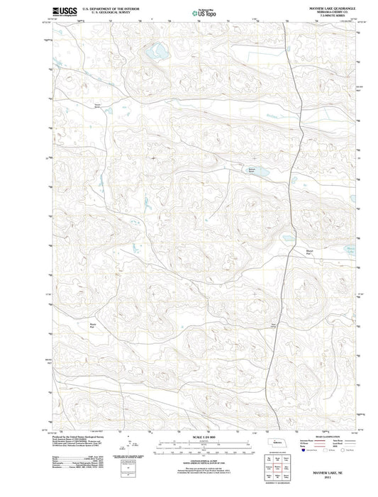 2011 Mayhew Lake, NE - Nebraska - USGS Topographic Map