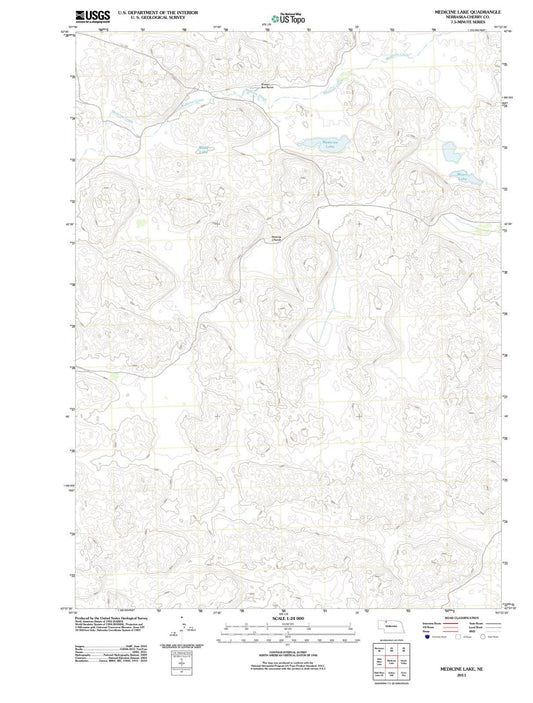 2011 Medicine Lake, NE - Nebraska - USGS Topographic Map